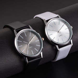 2025 New Mens Watches Top Brand Fashion Alloy Analog Quartz Wristwatches for Woman Leather Band Casual Simple Couple Watches