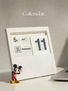 Creative Desktop Calendar 2023 Office Decorations Nordic Style Home Decor Wall Art Half Handmade New Arrival