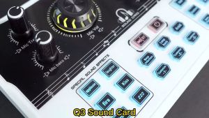 Siborie soundcard Q3 Mixer Bluetooth Audio USB Externa Sound Card Original Mendukung COD