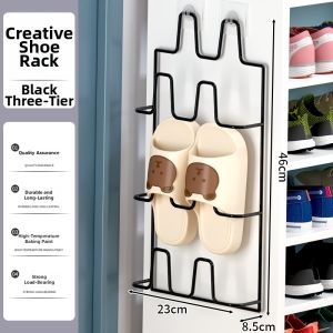 NIFENG | Wall Mounted Shoe Organizer No Drilling Storage Rack