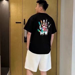 YEBO | Oversized 300 Pounds Street Style Short Sleeve T-Shirt
