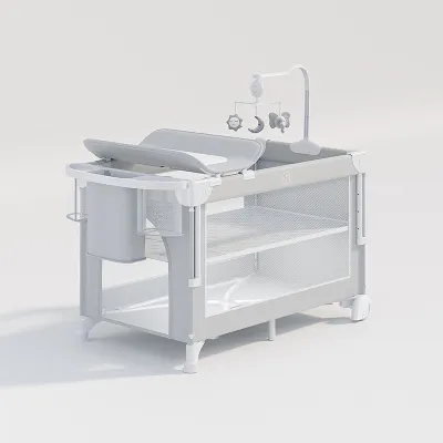 Giường trẻ em gấp gọn di động phong cách Châu Âu