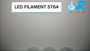 LED FILAMEN ST64 4W Kuning LED ST64 8W 6W 4Watt LAMPU Cafe WARNA MERAH BIRU HIJAU PINK UNGU