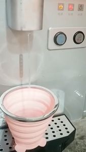 【SKIT SG】320ml Portable Collapsible Silicone Water Cup Telescopic Folding Mug Outdoor Foldable Water Cup With Buckle & Cover For Travel Camping