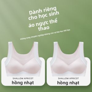 Áo ngực thể thao bé gái MiiOW Catman chống sốc không dây kiểu dáng đơn giản.