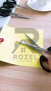 ROZEL Gunting Serbaguna Kertas Kain Plastik Dapur Daun Benang Emigo Besar Sedang Kecil Multifungsi Gagang Hitam Bahan Stainless Steel