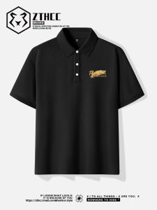 เสื้อโปโลคอเหลี่ยมแขนสั้นสไตล์อเมริกัน Pure Cotton Loose Fit Casual Half Sleeve สำหรับผู้ชายในช่วงฤดูร้อน