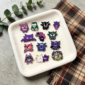 Bandai | Kawaii Cartoon Monster Spooky Creature Enamel Brooch Lapel Pin - Unique Gift for Anime Fans And Pin Collectors