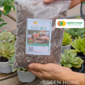 Đất Trồng Sen Đá GreenHome Bao 500Gr Soil Mix Trộn Sẵn Tiện Lợi Đầy Đủ Dinh Dưỡng Thoát Nước Tốt Cây Nhanh Lớn