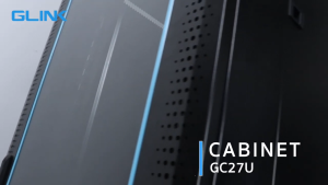 GLINK ตู้แร็ค 27U ลึก 60 ซม. ( สีดำ / สีขาว ) ขนาด 60x60x138.8 ซม. รุ่น GC27U พร้อมถาด 1 ใบ พัดลม 1 ชุด