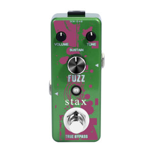 STAX LEF-306 Fuzz Pedal For Electric Guitar & Bass Traditional Fuzz Effect Full Metal Shell True Bypass