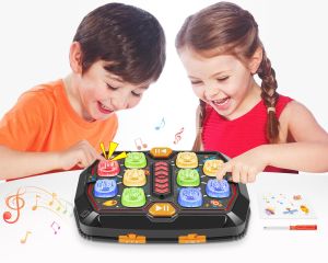 Star Adventure Battle Two-Player PK Whack-a-Mole Hand-Eye Coordination Memory Training Game - Sensory interactive music toy for boys and girls over 4 years old with sound and lightPK mode development educational toy for kids Gift suitable for ages 3 4