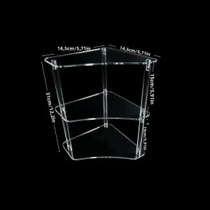 Giá Đỡ Trưng Bày Góc Cạnh 3 Tầng Bằng Acrylic Trong Suốt Giá Để Đồ Đa Năng Dùng Để Đựng Bánh Cupcake Mô Hình Mỹ Phẩm & Đồ Sưu Tầm