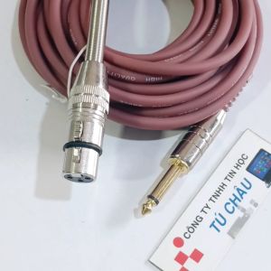 Dây Canon ra 6 Ly dài 7m / Chuẩn Canon Cái ra 6 Ly MONO (Dây micro Karaoke)