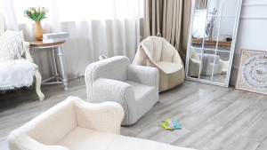 Kids Glow in The Dark Sofa Fold Out Sofa Chair Lounger Pull Out Couch Toddler Convertible Sofa