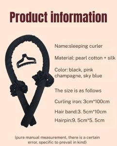 Heatless Curling Rod Headband Sleeping Hair Rollers Rubber Foam Non-Iron Big Wave Curling Iron Make Hair Soft Shiny