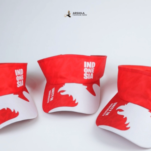 TOPI GOLF MERAH PUTIH MOTIF GARUDA SPESIAL KEMERDEKAAN TOPI HUT RI BAHAN DRILL PREMIUM TERBARU