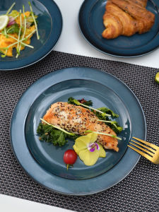 Mino Yaki | Milan Night Western Hat-shaped Plate
