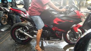 TRITON EXHAUST Knalpot Racing Ninja 250 FI Yamaha YZF-R25 Cbr 250 rr Triton Exhaust Original fullsystem type GT-5 Series