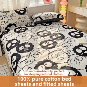 YAOKANG | 100% Cotton Sheet Summer Bed Linen
