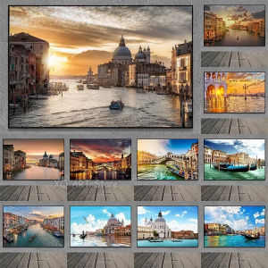 Beautiful Venice Sunset Canal Scene Jigsaw Puzzle 1000Pieces Mindful Game Stress Relief Decor Gift