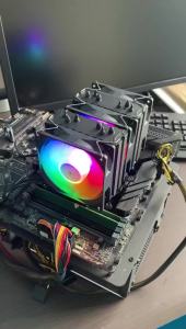 RGB CPU Cooler AM4 6 Heat Pipe Silent CPU Air‑Cooling Fan For LGA1700 1200 115X 2011 1366 X79 775 X99 AMD AM5 Ventilador