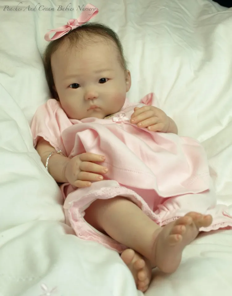 NPK 20inch Asian Baby Reborn Doll Kit Unfinished Unpainted DIY