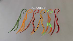 TEASER HK060‑SKIRT Silicone Skirt Teaser Nick Tie 3pcs Silicone Jig Lure Replacement Skirt UV Reflective Octopus Squid Skirt