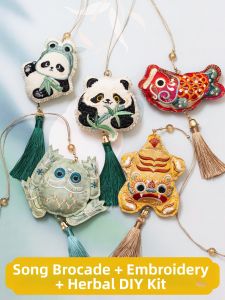 Panda Embroidered DIY Sachet Kit