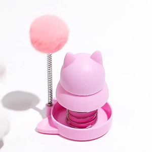 [READY STOCK] Japanese Style Multifunction Cat Toy With Catnip Snack Spring Teaser Maian Kucing Bola Catnip Makanan