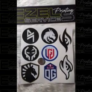 ESPORTS DOTA2 TEAM STICKER for motor bike, laptop, guitar, pc & etc [VINYL WATERPROOF STICKER]