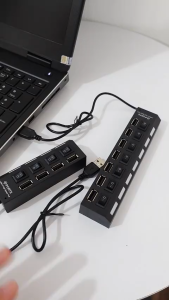 [KO DÙNG SẠC PIN] HUB CHIA Ổ ĐIỆN 7 PORT CÔNG TẮC