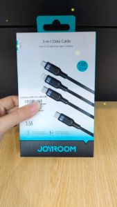 JOYROOM S-A18 0.3M 3.5A Type-C to IOS+Type-C+Micro 3 in 1 Multi-Use Series Data Cable