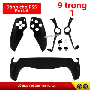 Vỏ Bảo Vệ Cứng 9 Trong 1 Cho PS5 Portal Chống Sốc Nhựa Đen Thay Thế Cho Phụ Kiện Máy Chơi Game Cầm Tay