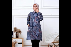 Batik Couple Pasangan Keluarga Ayah Ibu Anak Laki Suami Istri Sepasang Modern Baron Abu Ungu