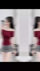 Áo trễ vai tay ngắn KVYBODY A51 chất thun cotton borip lụa dày mịn co giãn thích hợp mặc ở nhà đi chơi đi dạo đi du lịch
