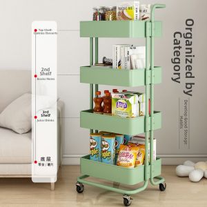 Multi-functional Colorful Storage Trolley