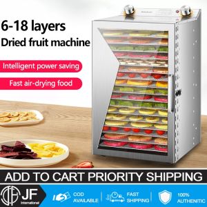 JF 6/8/12/18 Large Layer Food Dehydrator Fruit/Vegetable/Herbs Intelligent Automatic Dryer