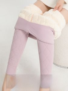 Miiow | Thickened Lamb Velvet Cotton Trousers Womens Winter Underwear Fleece Lined Base Layer Pants Northeast Special Thick Wool Warm Autumn Pants