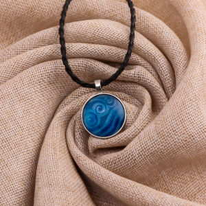 Anime Avatar The Last Airbender Necklace Pendant Kingdom Jewelry Air Nomad Fire and Water Tribe Pendant Glass Dome Necklace