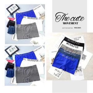 SQShop ใหม่มาก กางเกงชั้นในคุณผู้ชาย ทรงกางเกงบ็อกเซอร์ สวมสบายพื้นผิวนิ่มลื่น สบายผิว ยืดหยุ่นได้ดี ขอบกางเกงสวยไม่ย้วย ดีเทลสปอร์ตแบบนี้ ไม่มีไม่ได้แล้วป้ะ