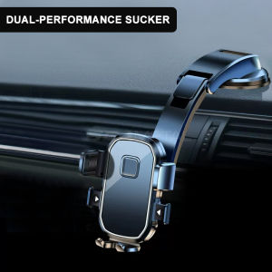 SEAMETAL Car Phone Holder Dashboard Gravity Cellphone Mount 360° Rotation Suction Cup Windscreen CP Stand Heavy Duty