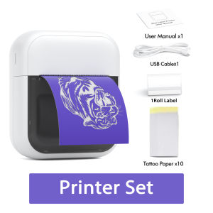 C50 Mini Tattoo Printer Portable Inkless Transfer Machine 2 Inch 15‑57mm Compatible With Phone PC iPad For Tattoo Pattern Logo