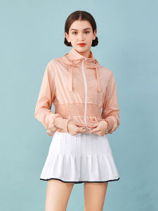 เสื้อคลุมกันแดดสำหรับเล่นกอล์ฟ TG สำหรับผู้หญิง ฤดูร้อน 2025 ใหม่ แขนสั้น ป้องกันรังสียูวี เสื้อคลุมกันหนาวแบบเข้ารูป