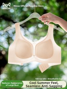 MiiOW | Bra Slimming for Large Chests Ultra-Thin Side Support Cooling Silk Seamless Breathable
