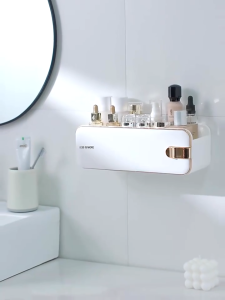 【i.Rumah】Bathroom Shelf Toilet Wall-Mounted Perforated Toilet Toilet Washstand Wall Bathroom Storage Shelf