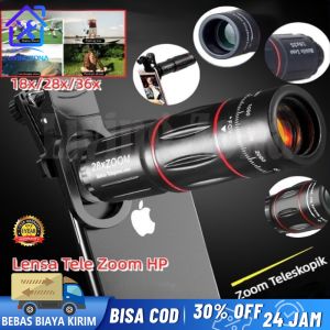28B 2 In 1 APEXEL Lensa Telephoto 18X25 Zoom Untuk Kamera HP Jarak Jauh Jernih + Tripod Mini APL T18ZJ