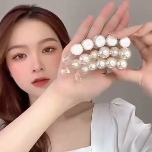 Pearl Hair Clip / Hair Accessories / Klip Rambut / 珍珠香蕉夹竖夹马尾夹