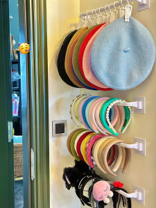 Phụ Kiện Tóc Treo Tường Giá Sắp Xếp Vuốt Tóc Trẻ Em Kẹp Lưu Trữ Giá Đỡ Lớn Nơ Dung Dịch Lưu Trữ Dây Buộc Tóc