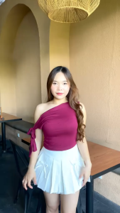 Valentina Top | Atasan Wanita One Shoulder | Atasan Wanita Off Shoulder